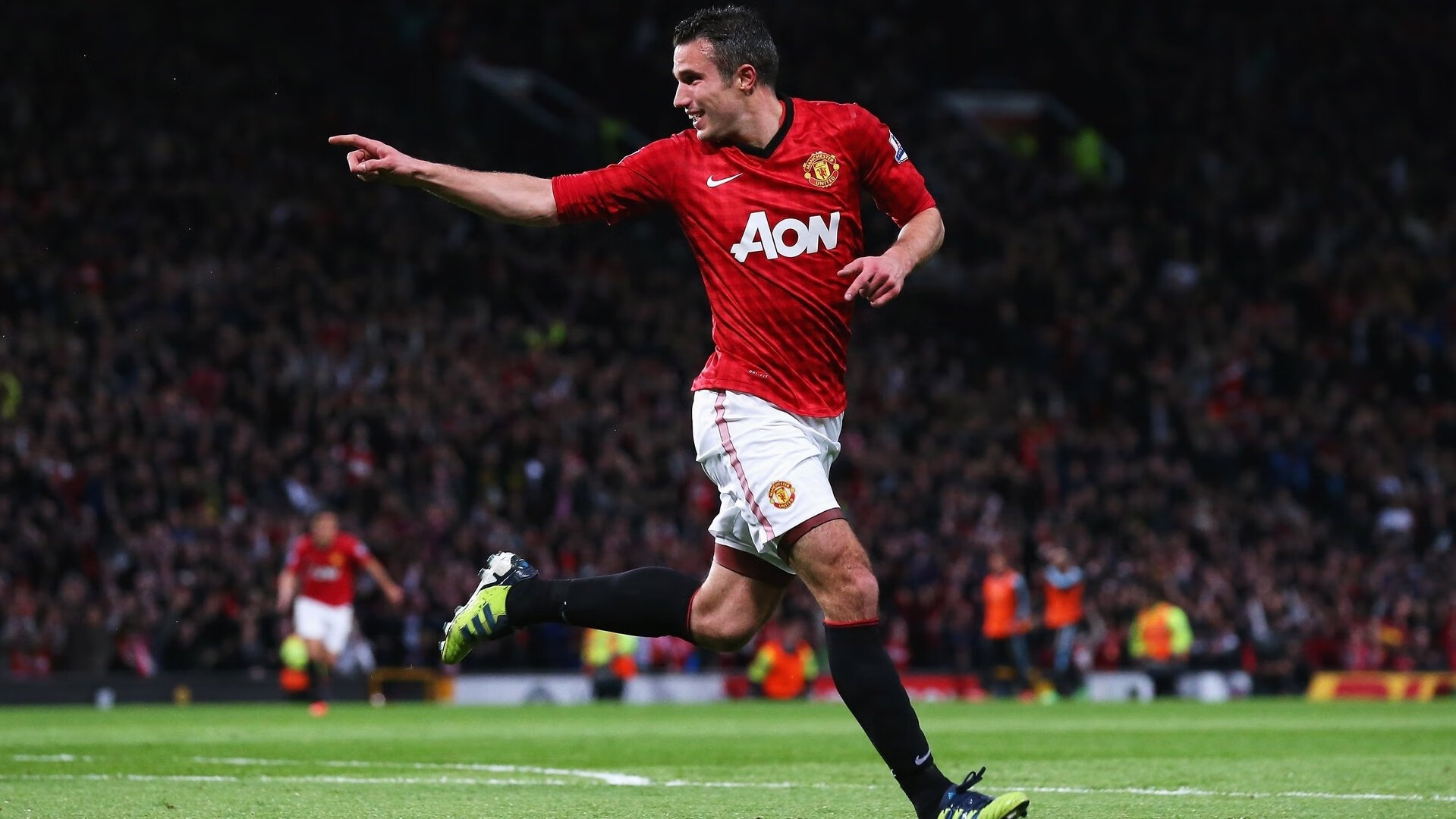 足球比赛场面技术高超,赛况备受瞩目,足球比赛场景